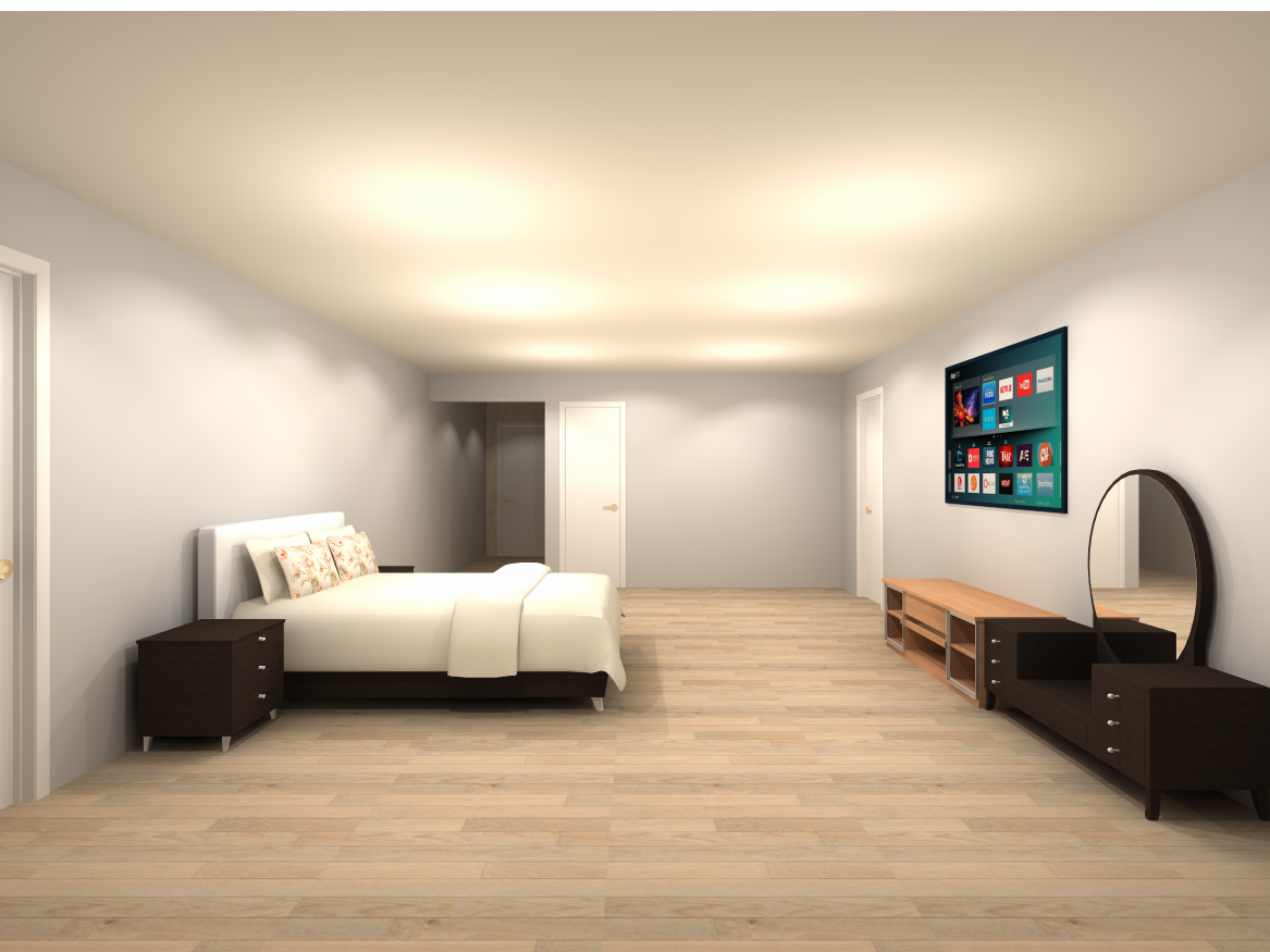 Kitchen - bathroom - bedroom - living room 3D & 2D Renders