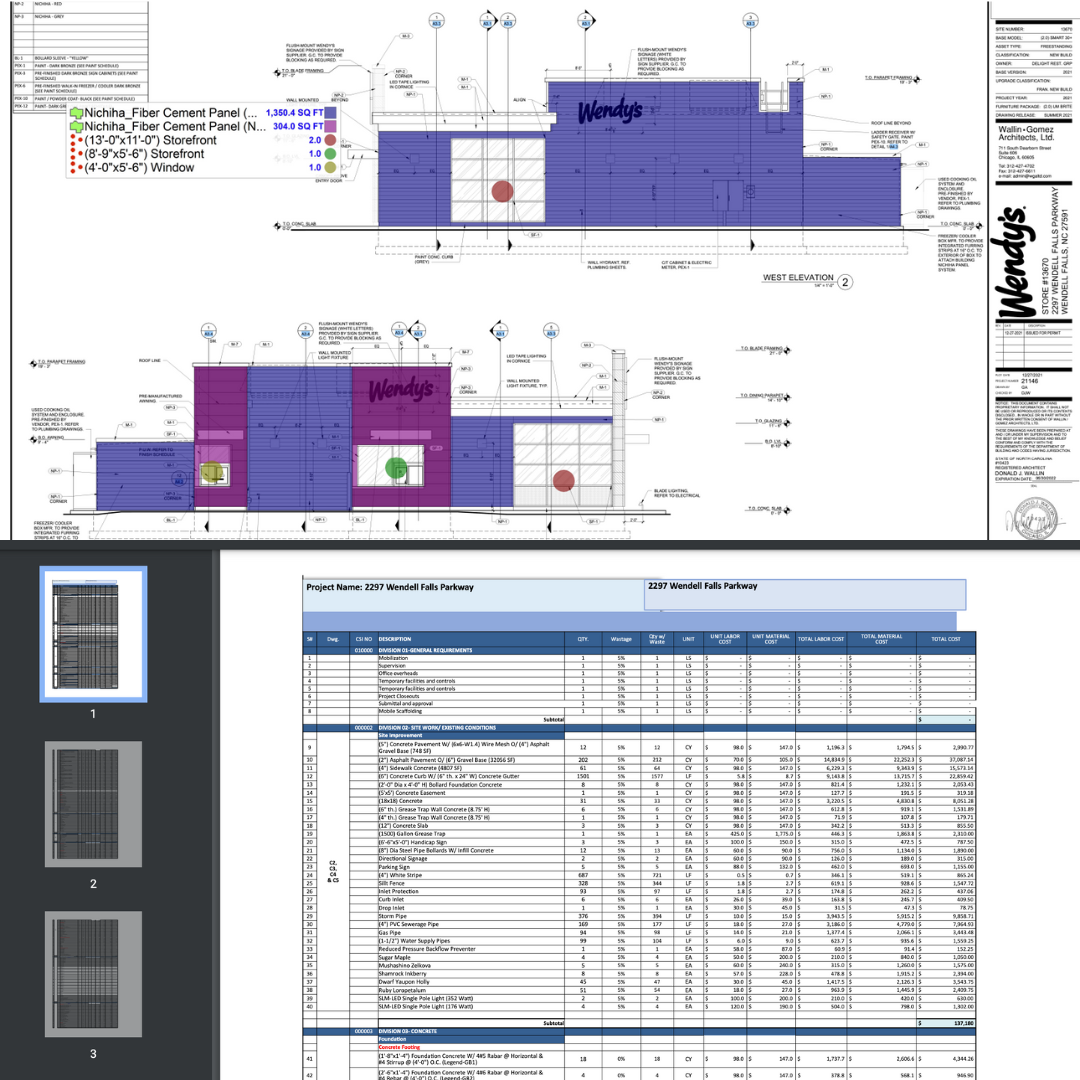 Construction cost estimation & Materials take-off | WefixCorp